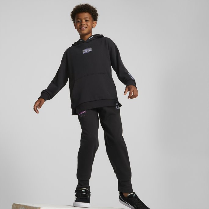 Puma På Tilbud X Minecraft Hettegenser Store Barn Svart
