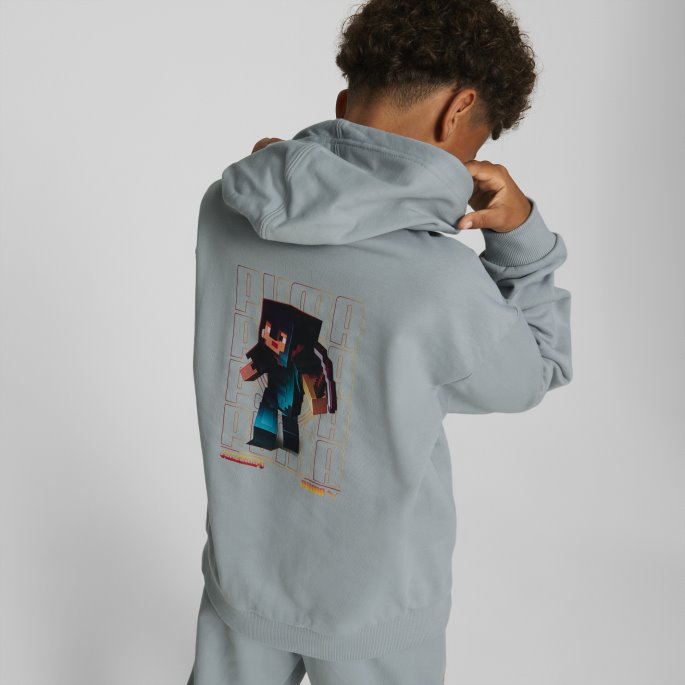 Puma På Tilbud X Minecraft Hettegenser Ungdom Quarry