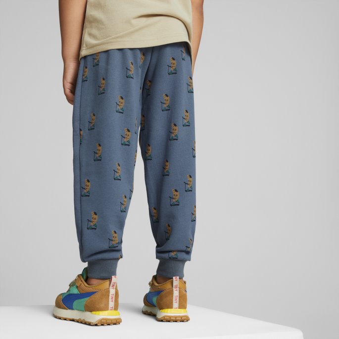Puma På Tilbud X Bittesmå Bomulls Joggebukser Med Print For Barn, Kveld Sky-aop