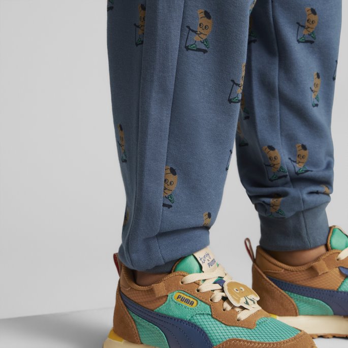 Puma På Tilbud X Bittesmå Bomulls Joggebukser Med Print For Barn, Kveld Sky-aop