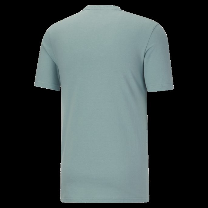 Mineralblå Puma På Salg Classics Logo Herre-t-skjorte