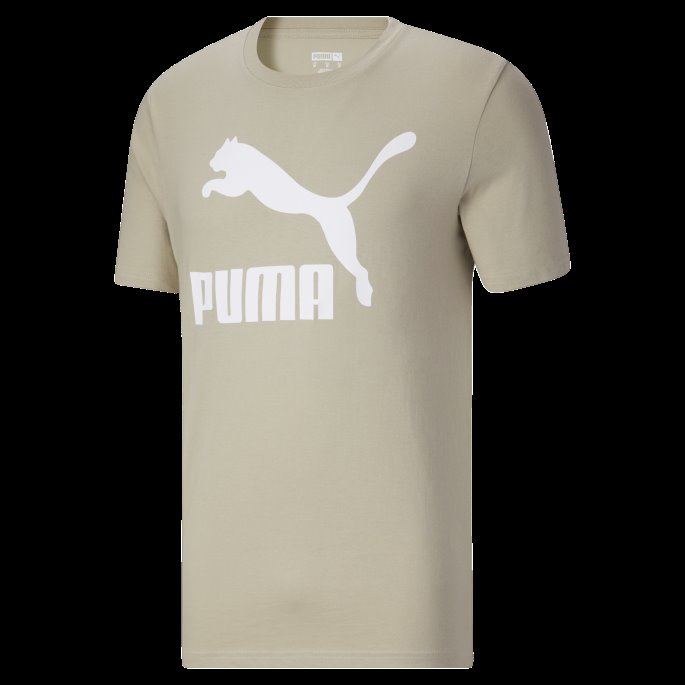 Classics Logo Herre-t-skjorte Pebble Grey Puma På Salg