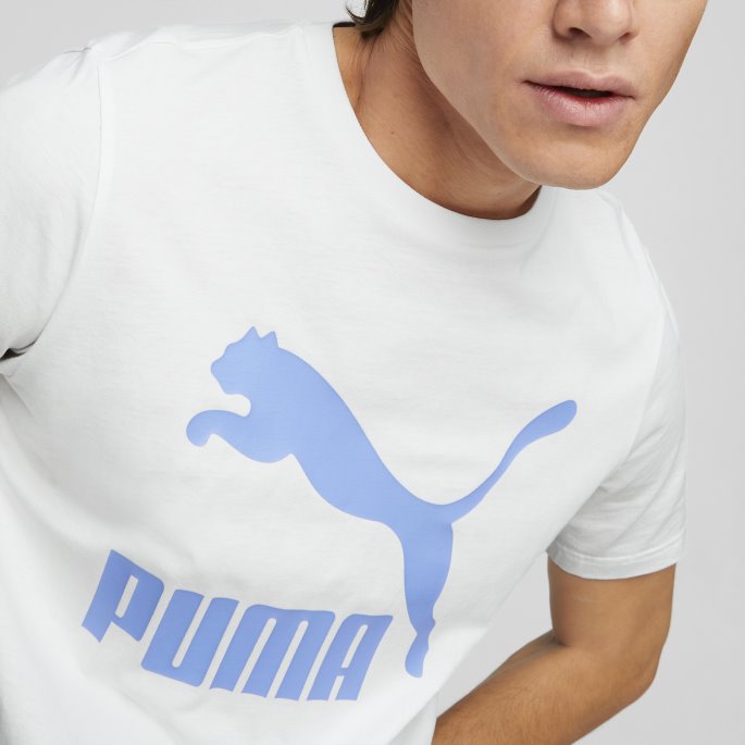 Classics Logo Herre T-skjorte Puma På Salg Isbre Grå