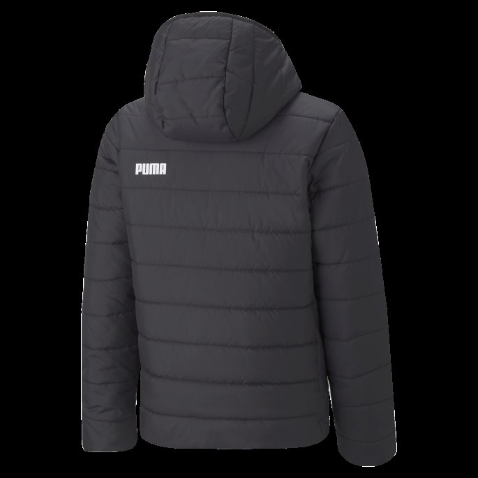 Puma På Tilbud Svart Essentials Vattert Jakke Ungdom