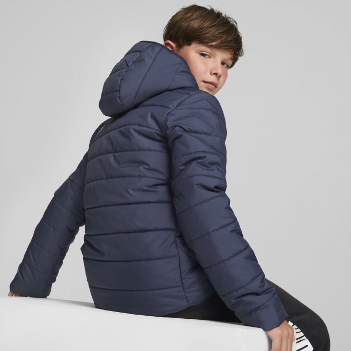 Essentials Polstret Jakke Ungdom Peacoat Puma På Salg