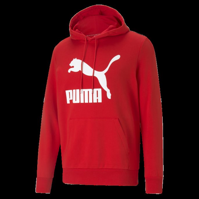 Høyrisiko Røde Klassikere Fransk Frotté-logo Hettegenser For Menn Puma På Salg