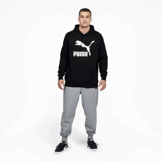 Classics Logo Hettegenser For Menn Bt Puma På Tilbud Svart