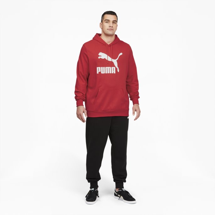 Høyrisiko Rød Klassiker Logo Hettegenser For Menn Bt Puma På Salg
