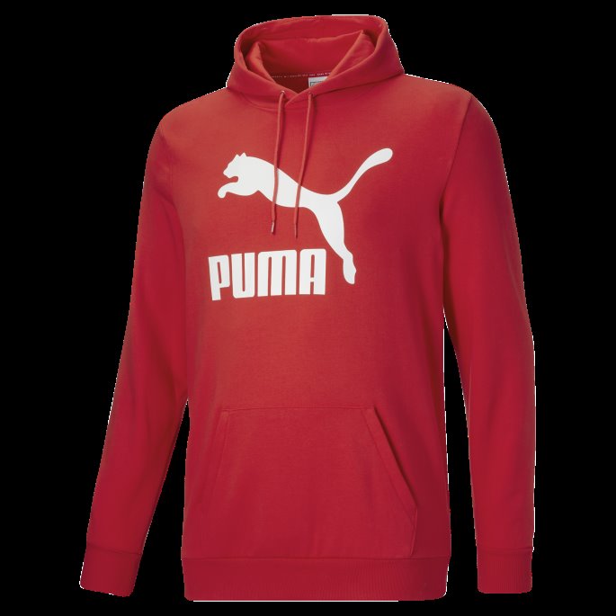 Høyrisiko Rød Klassiker Logo Hettegenser For Menn Bt Puma På Salg