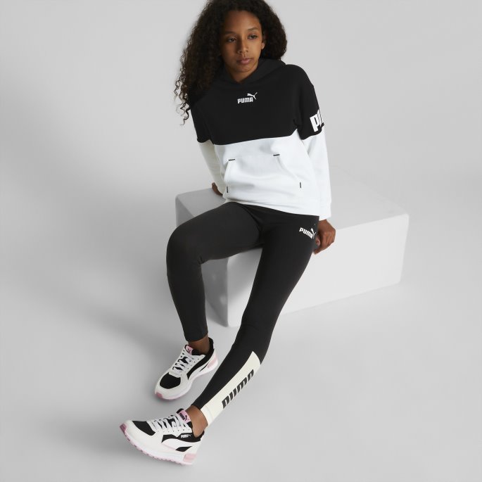 Puma På Tilbud Svart Power Leggings Ungdom