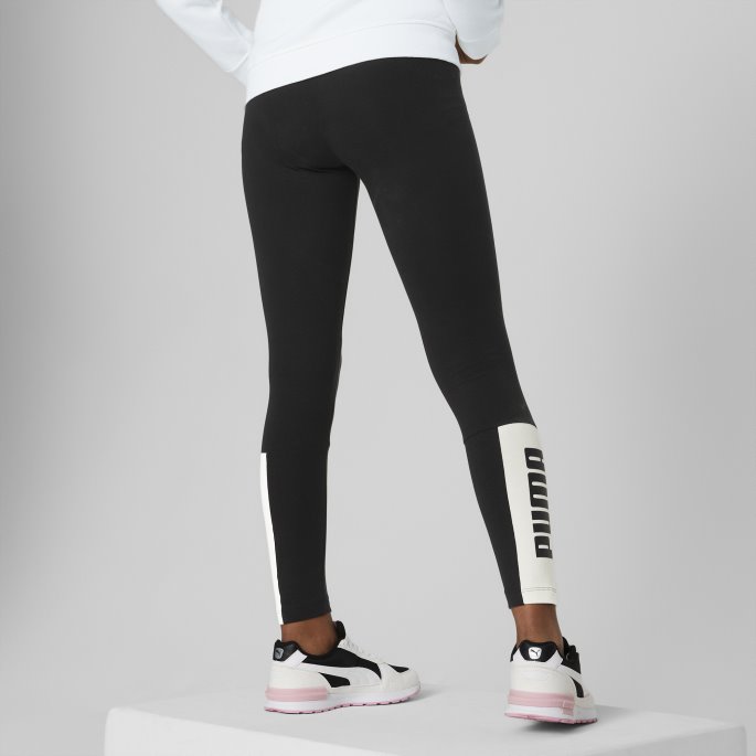 Puma På Tilbud Svart Power Leggings Ungdom