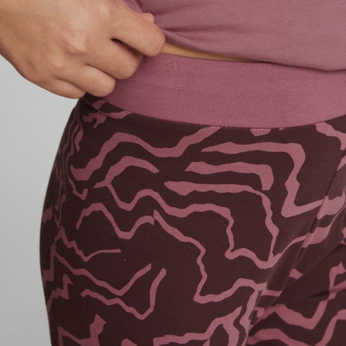 Puma På Tilbud Alpha Printed Leggings Ungdom Støvete Orkidé-aop