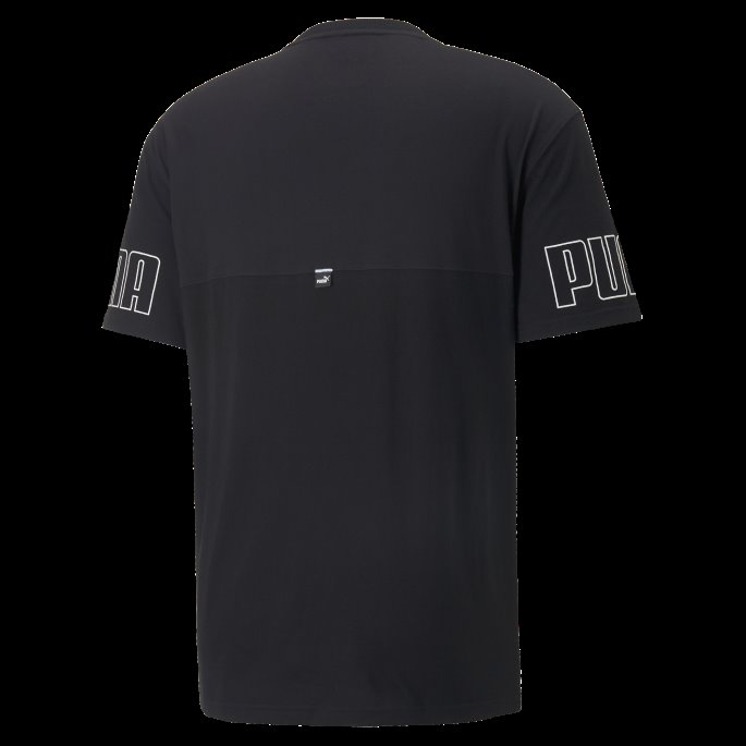 Puma På Tilbud Power Colourblock Tee Menn Svart