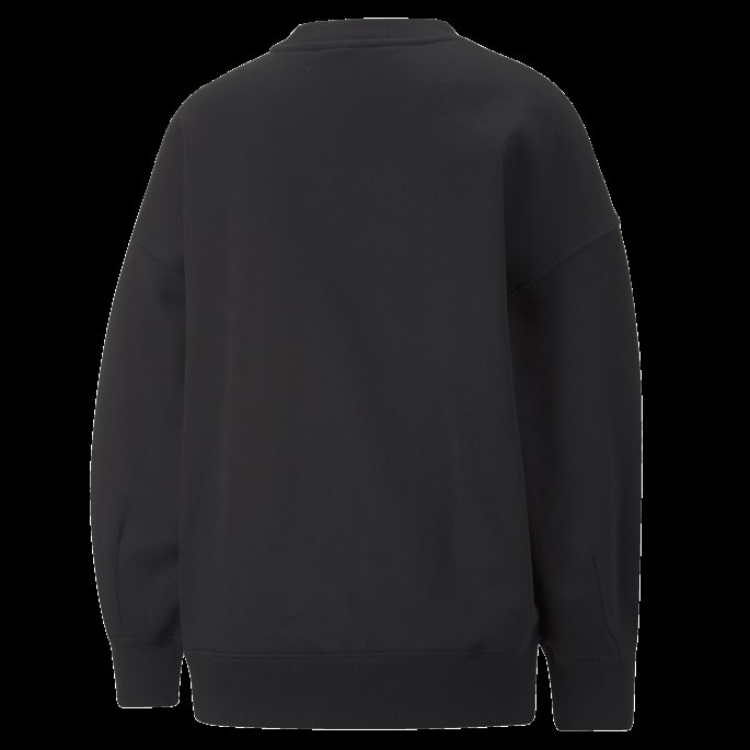 Klassikere Oversized Crewneck Damegenser Puma På Tilbud Svart