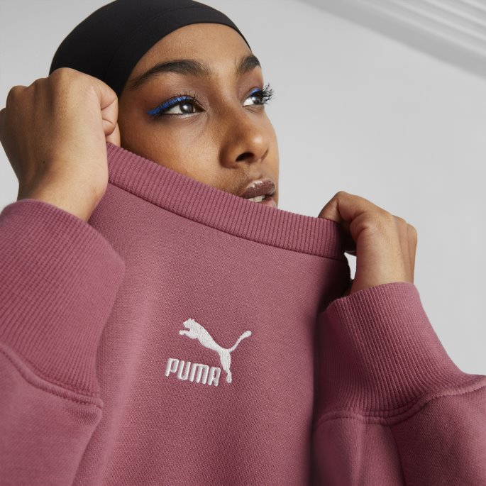 Klassikere Oversized Sweatshirt Med Rund Hals For Damer Puma På Salg