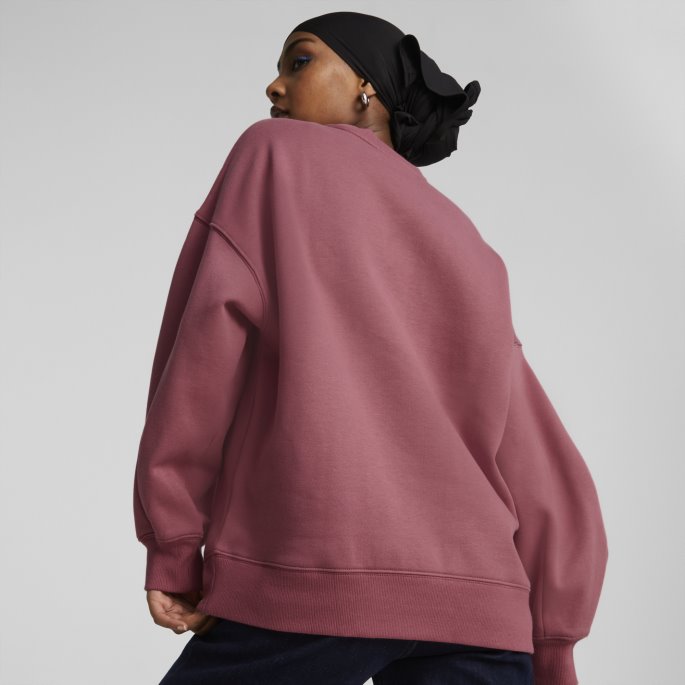 Klassikere Oversized Sweatshirt Med Rund Hals For Damer Puma På Salg