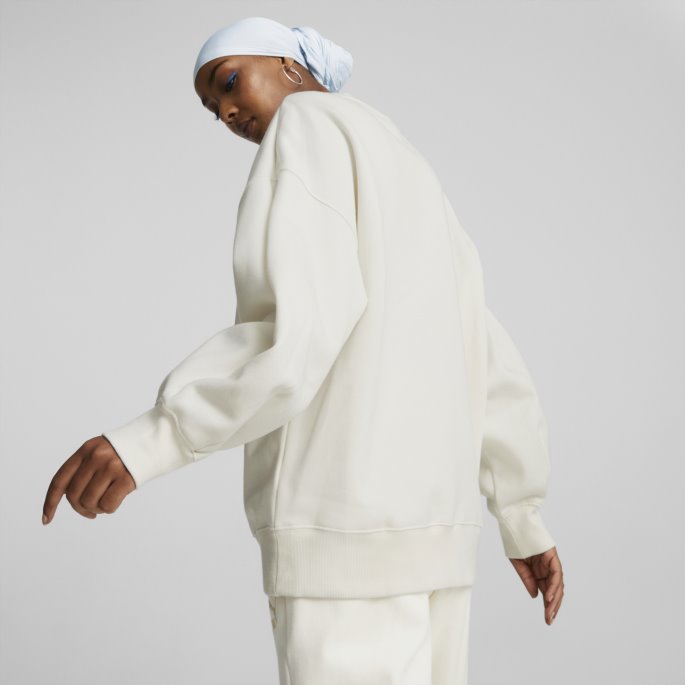 Ingen Fargeklassikere Oversized Crewneck Damegenser Puma På Tilbud