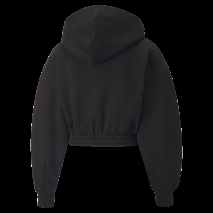 Sorte Klassikere Cropped Hettegenser For Kvinner Puma På Salg