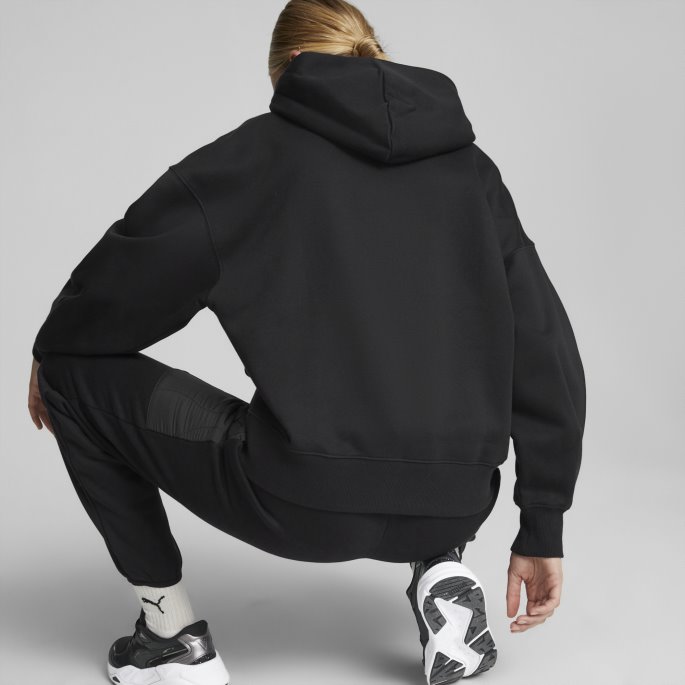 Klassikere Oversized Hettegenser Kvinner Svart Puma På Salg