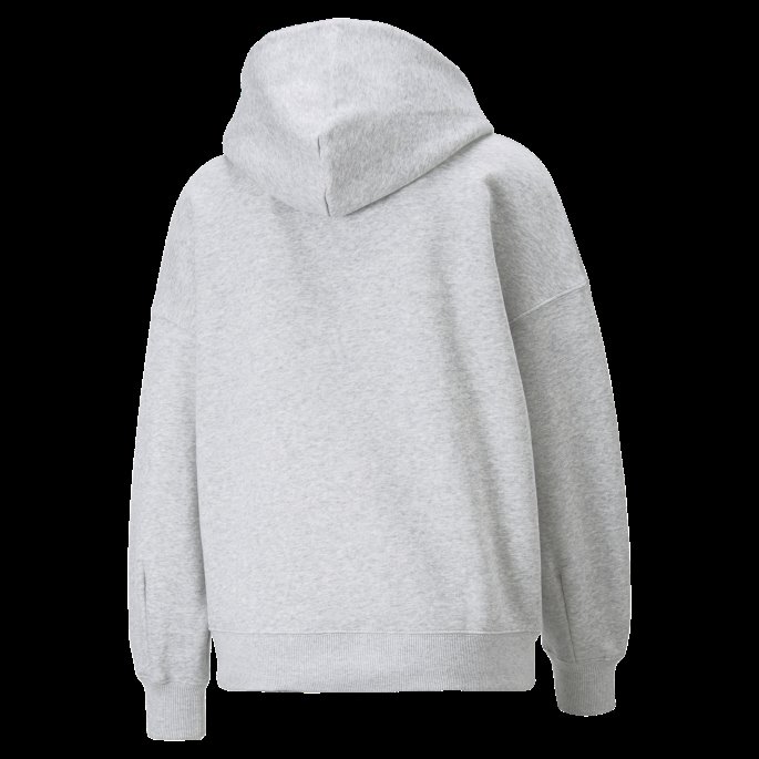 Puma På Tilbud Klassikere Oversized Hettegenser Dame Lys Grå Lyng