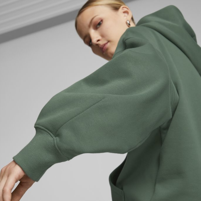 Puma På Tilbud Dyp Skog Klassikere Oversized Hettegenser Kvinner