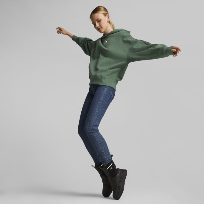 Puma På Tilbud Dyp Skog Klassikere Oversized Hettegenser Kvinner