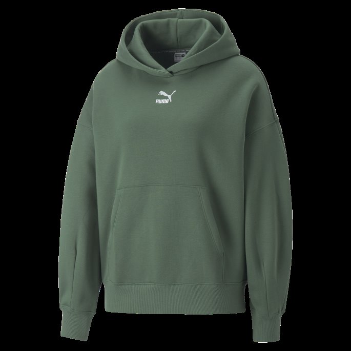 Puma På Tilbud Dyp Skog Klassikere Oversized Hettegenser Kvinner