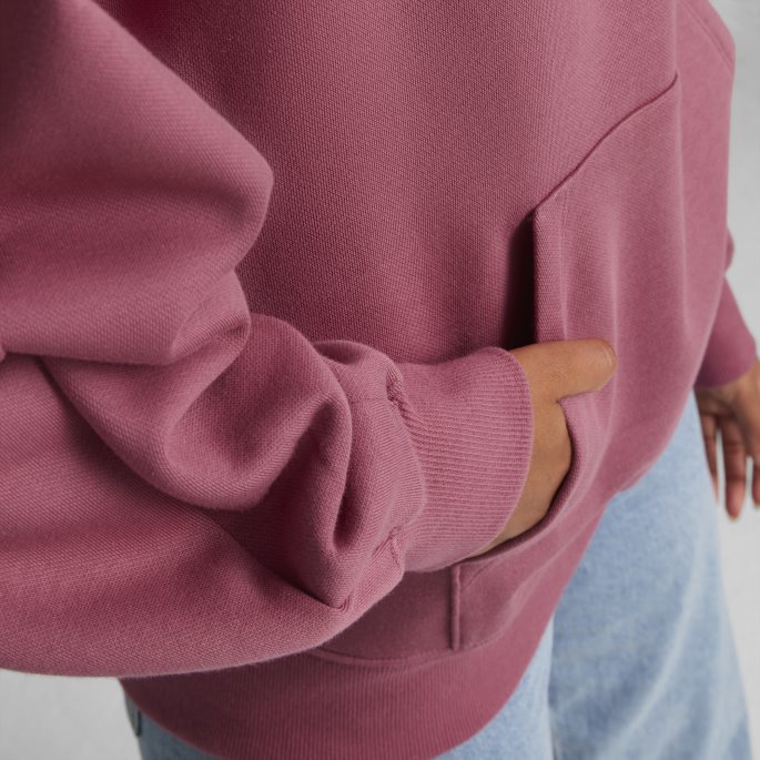 Puma På Tilbud Støvete Orkidé Klassikere Oversized Hettegenser Kvinner