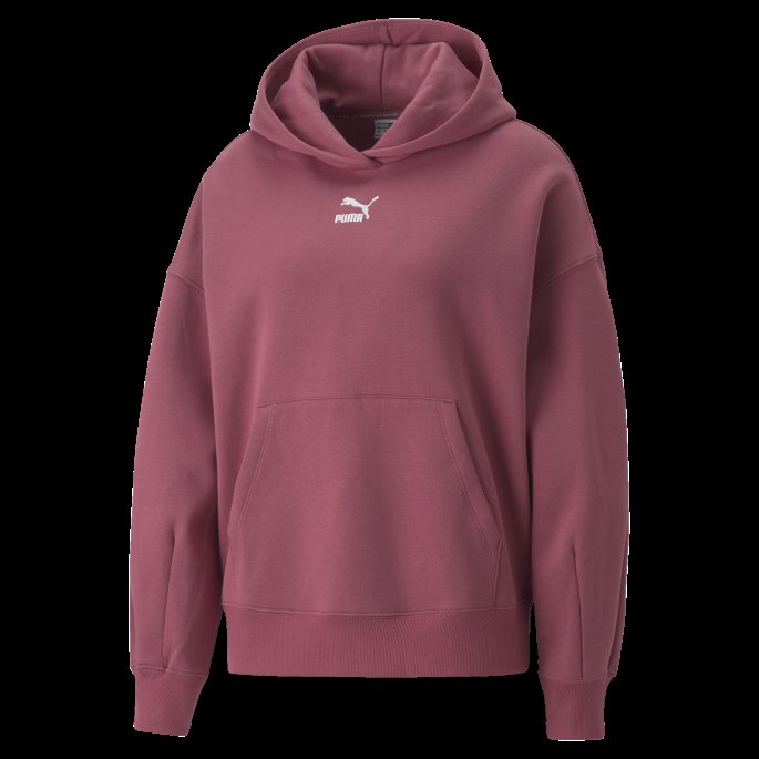 Puma På Tilbud Støvete Orkidé Klassikere Oversized Hettegenser Kvinner