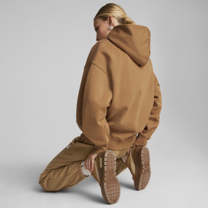 Desert Tan Klassikere Oversized Hettegenser Kvinner Puma På Tilbud