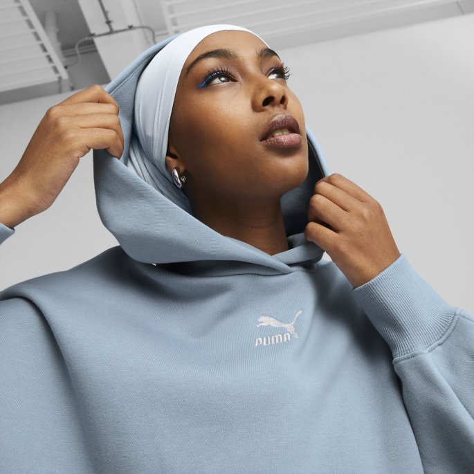 Blue Wash Classics Oversized Hettegenser Kvinner Puma På Tilbud