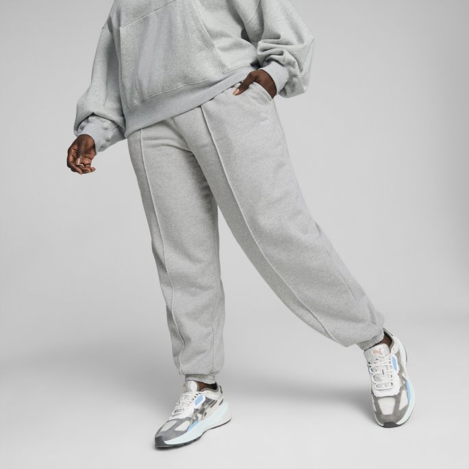 Puma På Tilbud Lys Grå Lyng Klassikere Joggebukse Dame