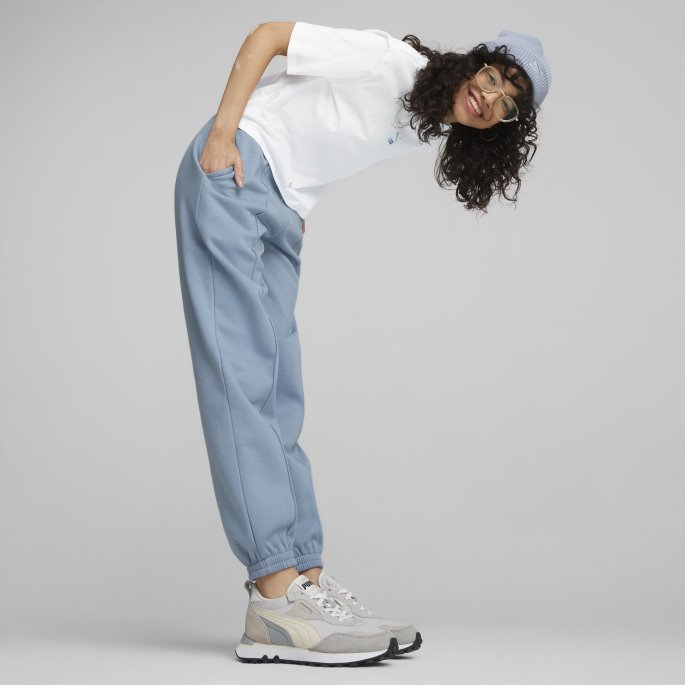 Klassikere Joggebukser Kvinner Puma På Tilbud Blå Vask