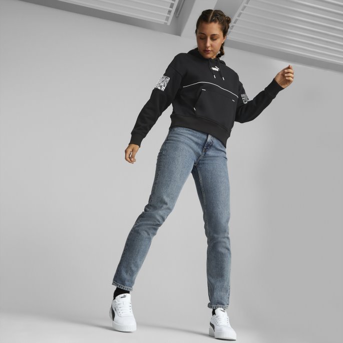 Power Safari Dame Hettegenser Svart Puma På Salg