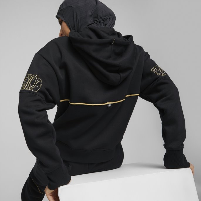 Puma På Tilbud Black Power Deco Glam Hettegenser For Kvinner