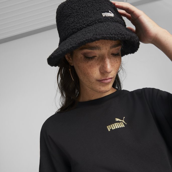 Svart Puma På Tilbud Power Deco Glam Tee Kvinner