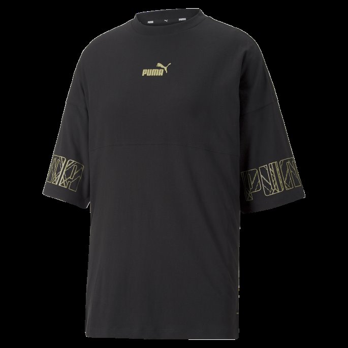 Svart Puma På Tilbud Power Deco Glam Tee Kvinner