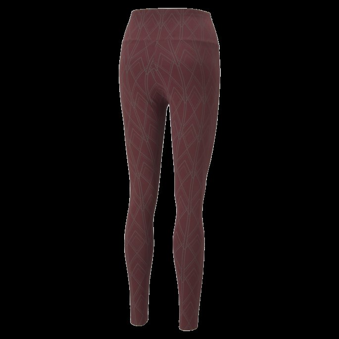 Power Deco Glam Leggings Kvinner Puma På Tilbud Aubergine