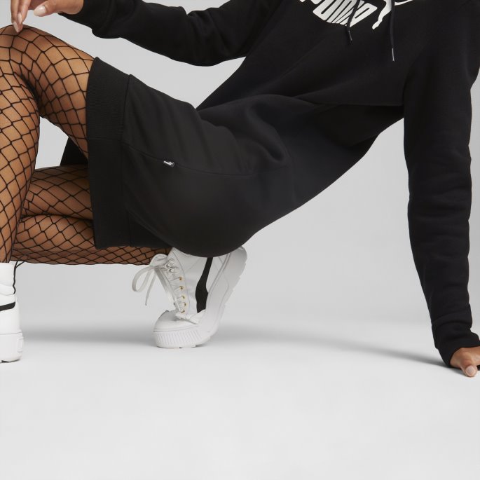 Puma På Salg Nødvendigheter Logo Hette Kjole Kvinner Svart