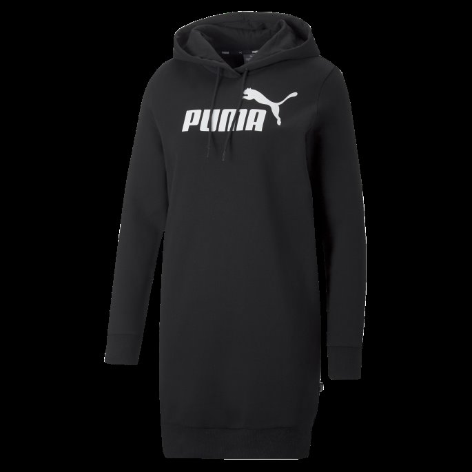 Puma På Salg Nødvendigheter Logo Hette Kjole Kvinner Svart