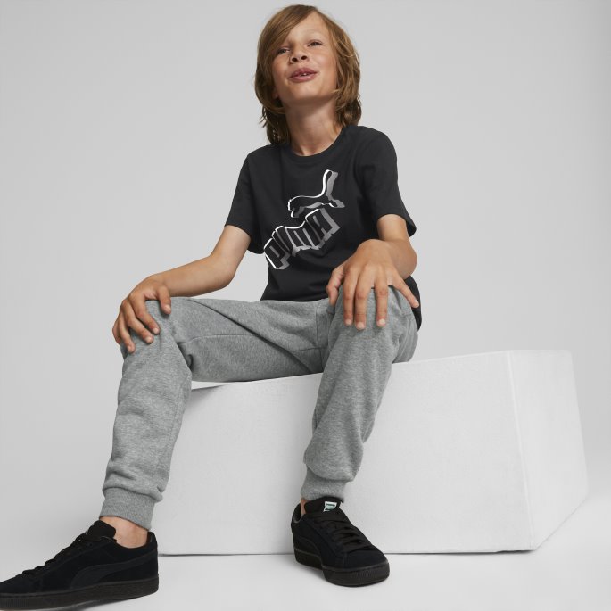 Black Essentials+ Logolab Tee Youth Puma På Salg