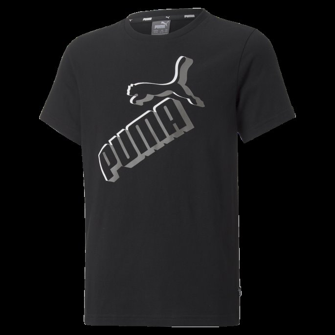 Black Essentials+ Logolab Tee Youth Puma På Salg