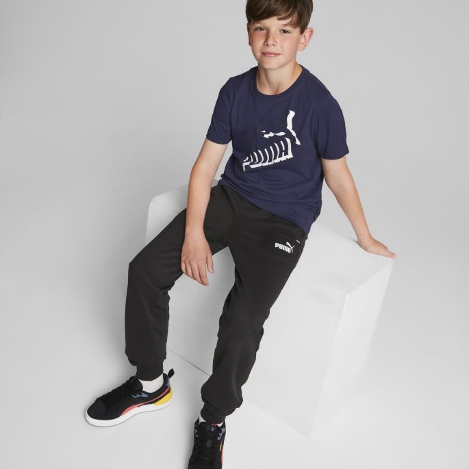 Essentials+ Logolab Tee Youth Peacoat Puma På Salg