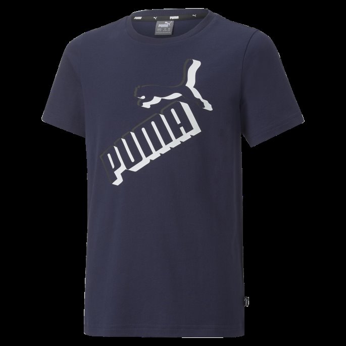 Essentials+ Logolab Tee Youth Peacoat Puma På Salg