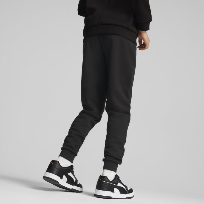 Puma På Tilbud Svart Essentials+ Logo Joggebukse Ungdom