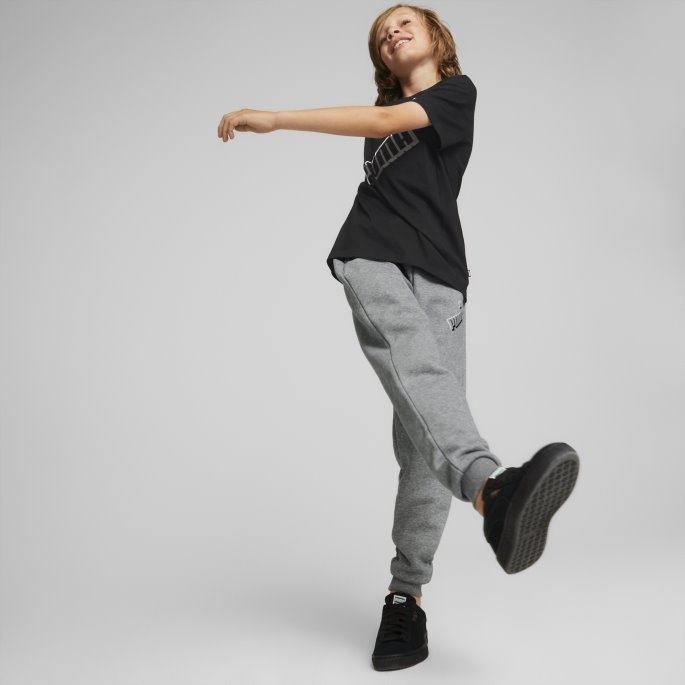 Essentials+ Logo Joggebukse Ungdom Puma På Tilbud Mellomgrå Lyng