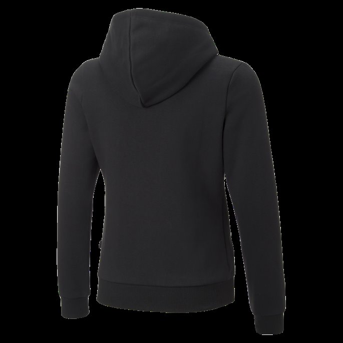 Svart Puma På Tilbud Essentials+ Logo Full Glidelås Hettegenser Ungdom