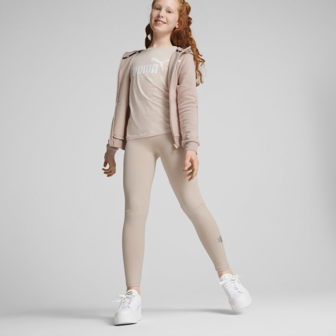 Puma På Tilbud Rose Quartz Essentials+ Logo Full Glidelås Hettegenser Ungdom