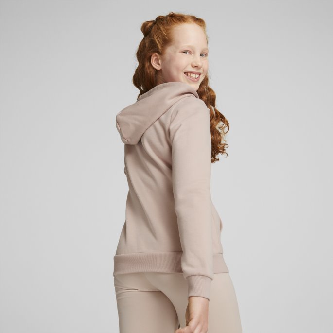 Puma På Tilbud Rose Quartz Essentials+ Logo Full Glidelås Hettegenser Ungdom