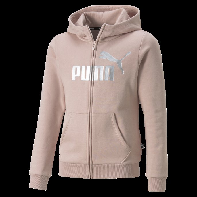 Puma På Tilbud Rose Quartz Essentials+ Logo Full Glidelås Hettegenser Ungdom